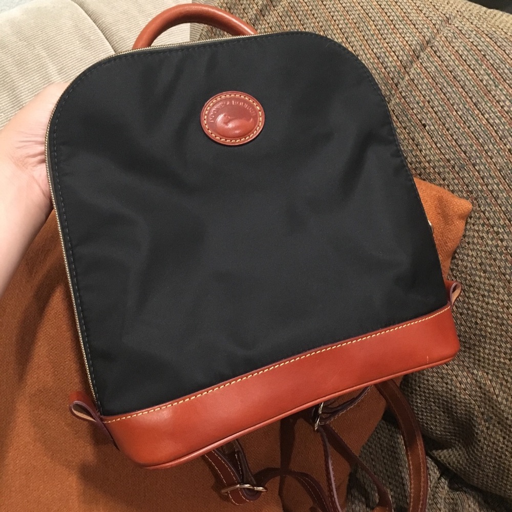 Dooney & Bourke Nylon/Leather Zip Pod Backpack